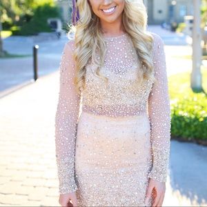 bebe Sequin Cocktail Dress